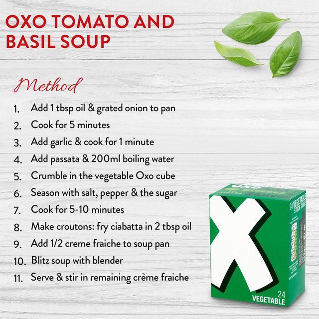 Oxo 24 Vegetable Stock Cubes   142g
