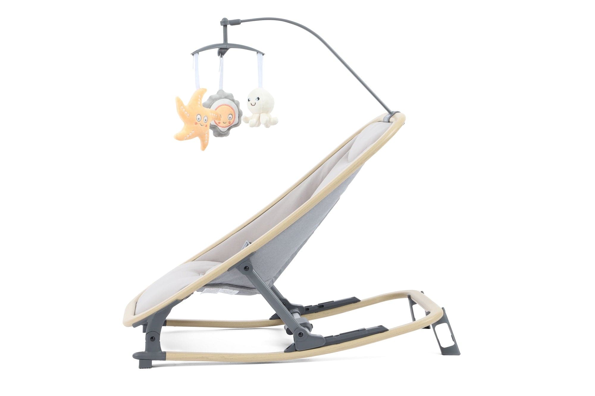 Baby rocker Stone with detachable mobile, British brand