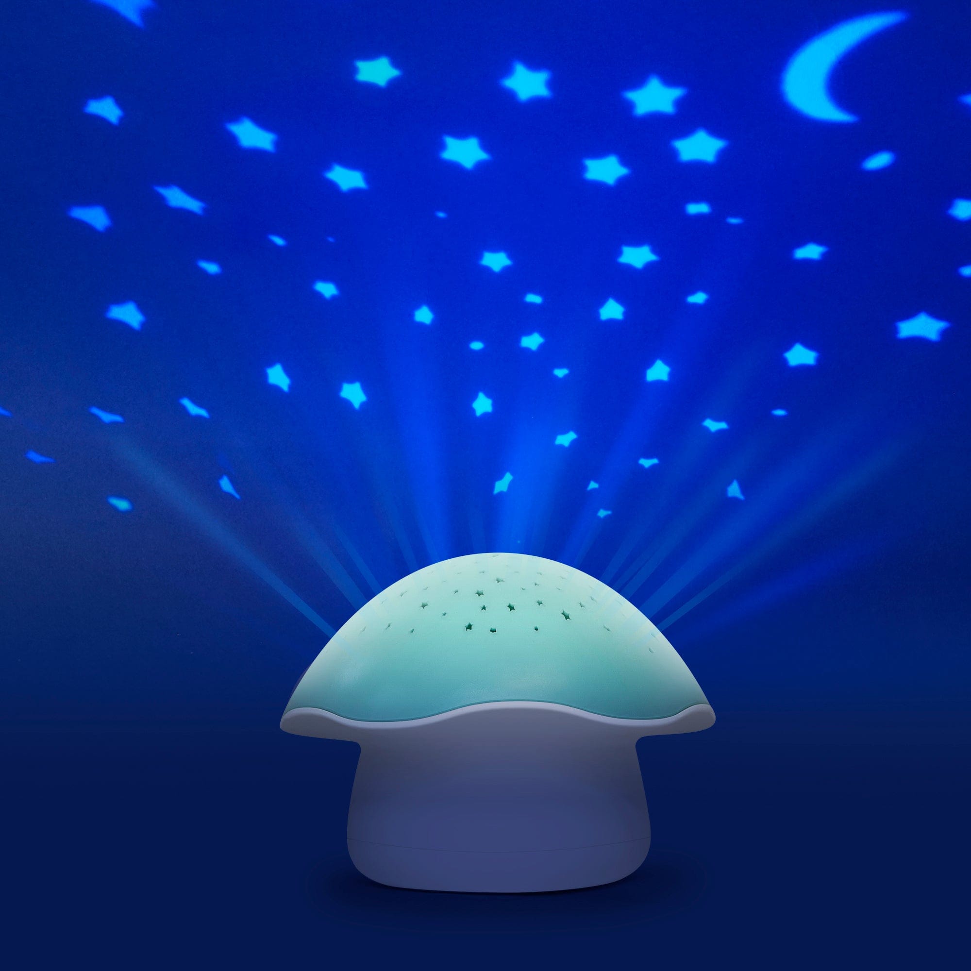 Pabobo mushroom star projector blue (British brand)