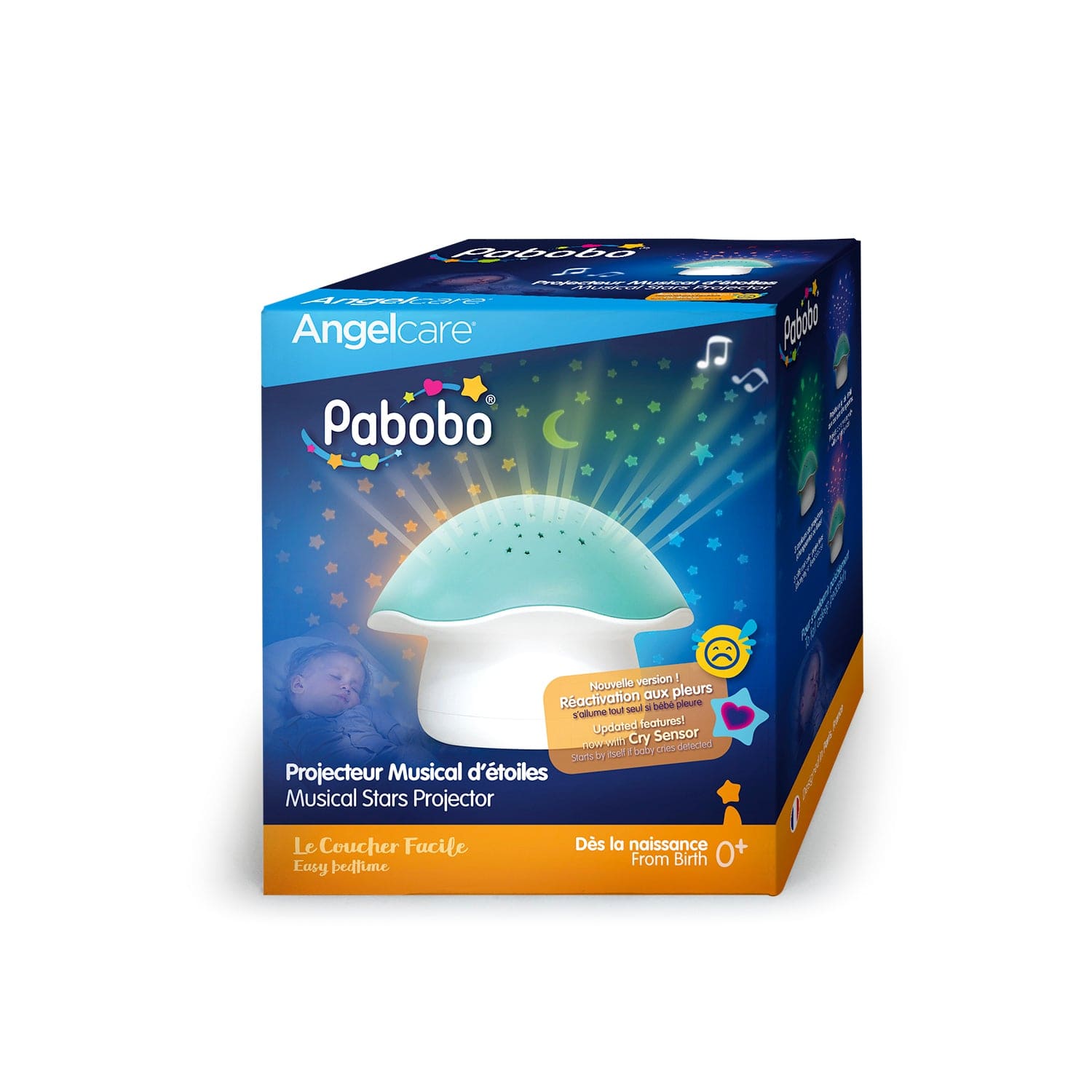 Pabobo mushroom star projector blue (British brand)