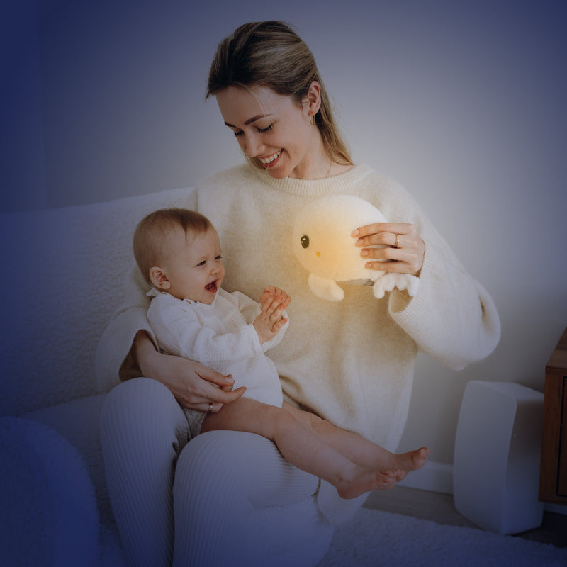 Pabobo Sound Soother Beluga Whale plush night light, UK version