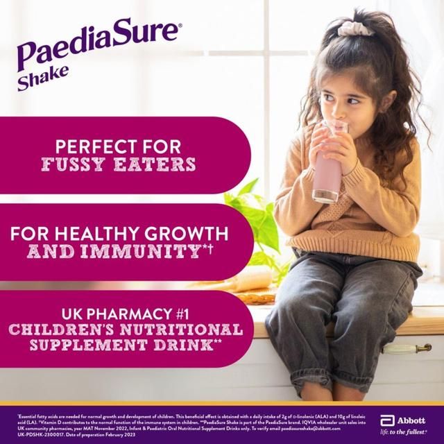 PaediaSure Multivitamins Shake Strawberry   850g