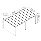 Palram Canopia Stockholm 11ft 2&amp;quot; x 21ft 8&amp;quot; (3.4 x 6.6m) Aluminium Patio Cover