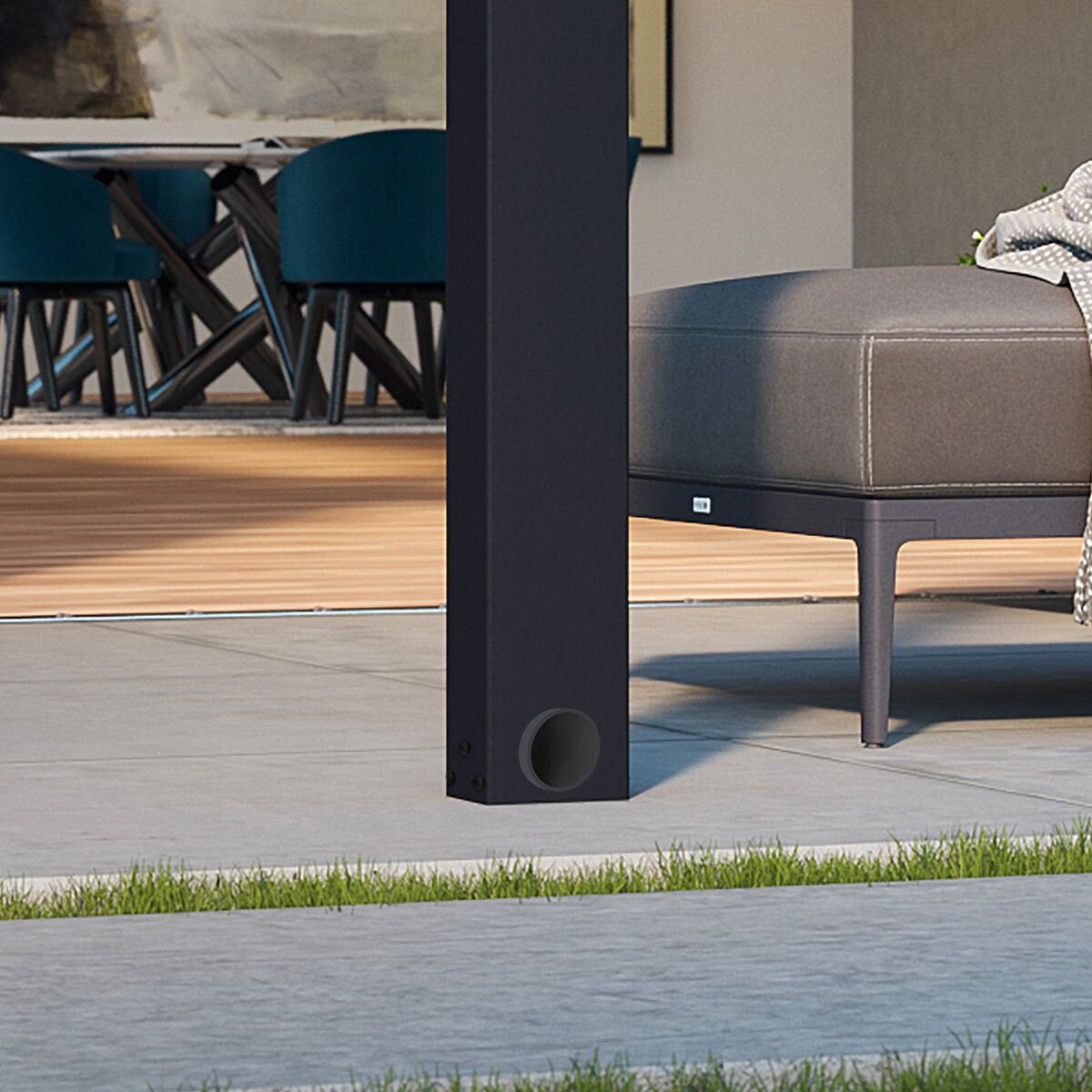 Palram Canopia Stockholm 11ft 2&amp;quot; x 26ft 4&amp;quot; (3.4 x 8.1m) Aluminium Patio Cover