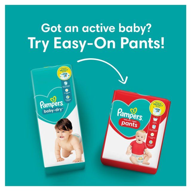 Pampers Baby-Dry Nappies Size 4+ (10-15kg) Essential Pack    41 per pack
