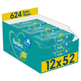 פמפרס מגבונים לתינוק בניחוח 12 על 52 לחבילה
