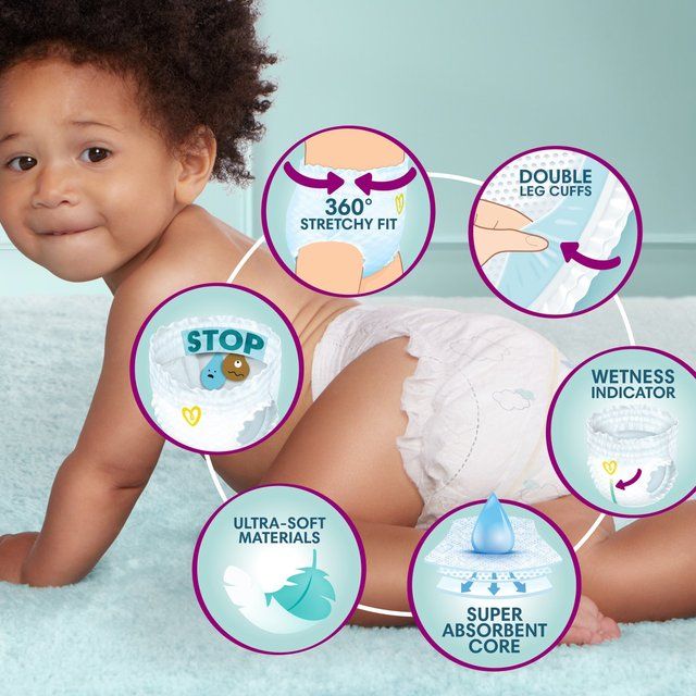 Pampers Premium Protection Nappy Pants Size 7 Jumbo Pack   40 per pack