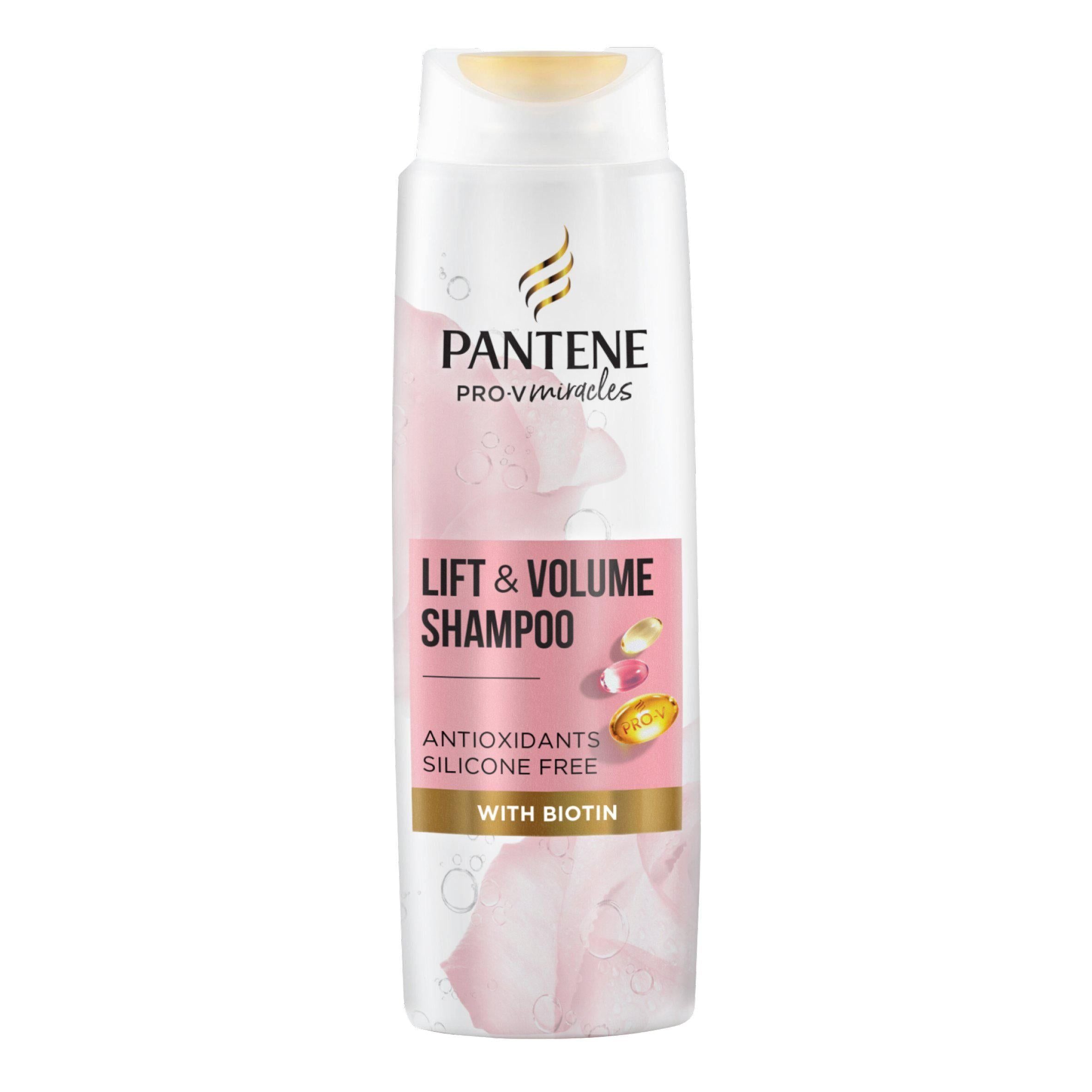 Pantene Pro-V Lift &amp;amp; Volume Silicone Free Shampoo with Biotin &amp;amp; Rose Water 400ml