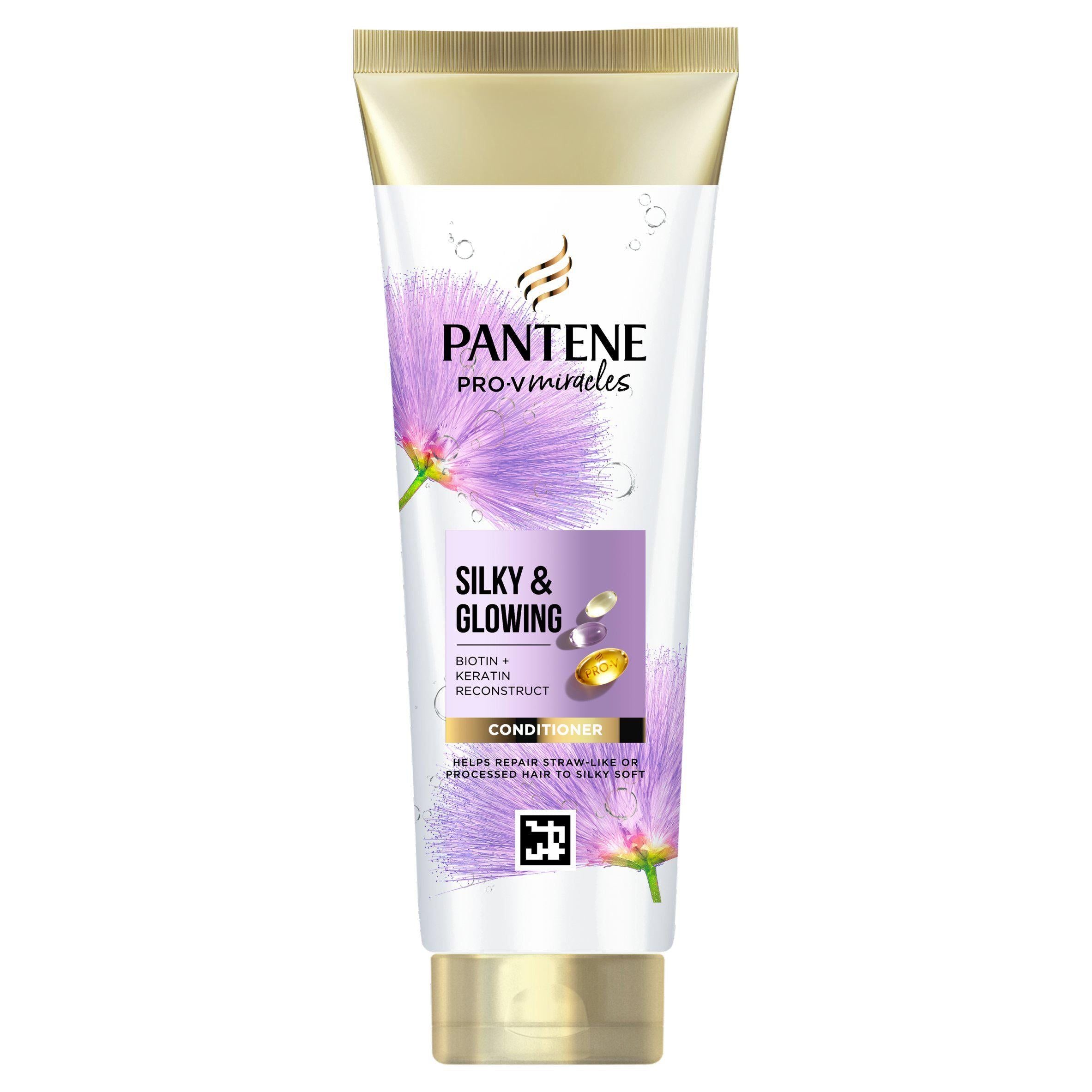Pantene Pro-V Miracles Silky &amp; Glødende hårbalsam for tørt og skadet hår 275ml