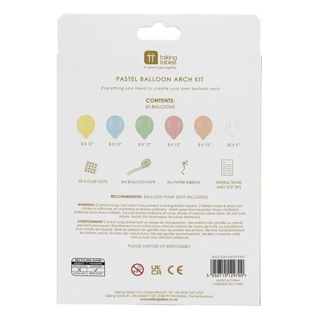 Pastel Celebration Balloon Arch Kit