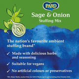 Paxo Sage &amp;amp; Onion Stuffing for Chicken   340g