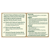 Peckish Natural Balance Wild Bird Energy Balls    50 per pack