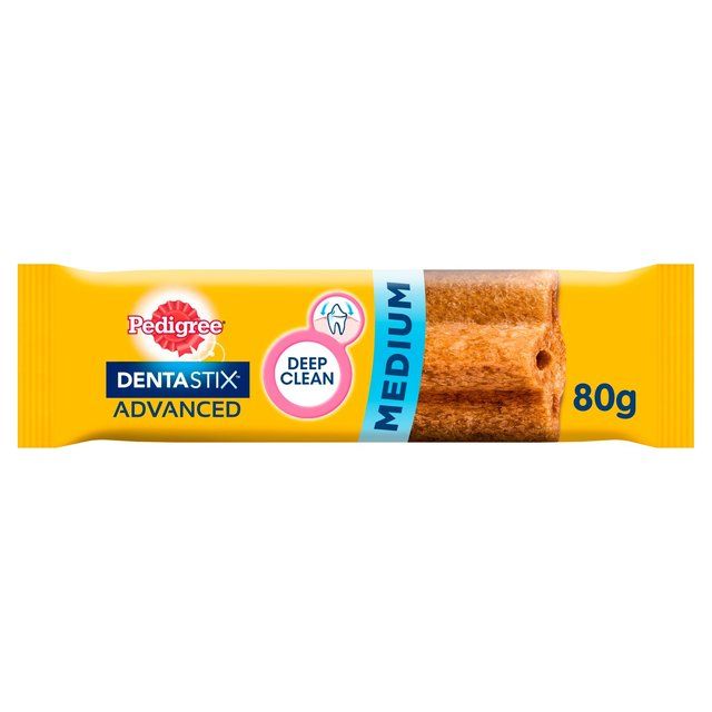 Pedigree Dentastix Advanced Medium Dog Treat Chicken Dental Chew   80g