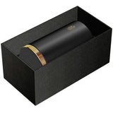 El Casco pencil pot black lacquer 23ct gold, imported from the UK