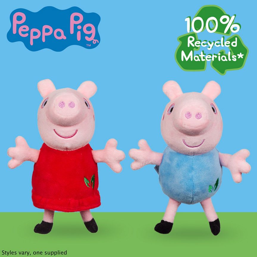 Συλλεκτικό βελούδινο Peppa Pig Eco (Το χρώμα μπορεί να ποικίλει)