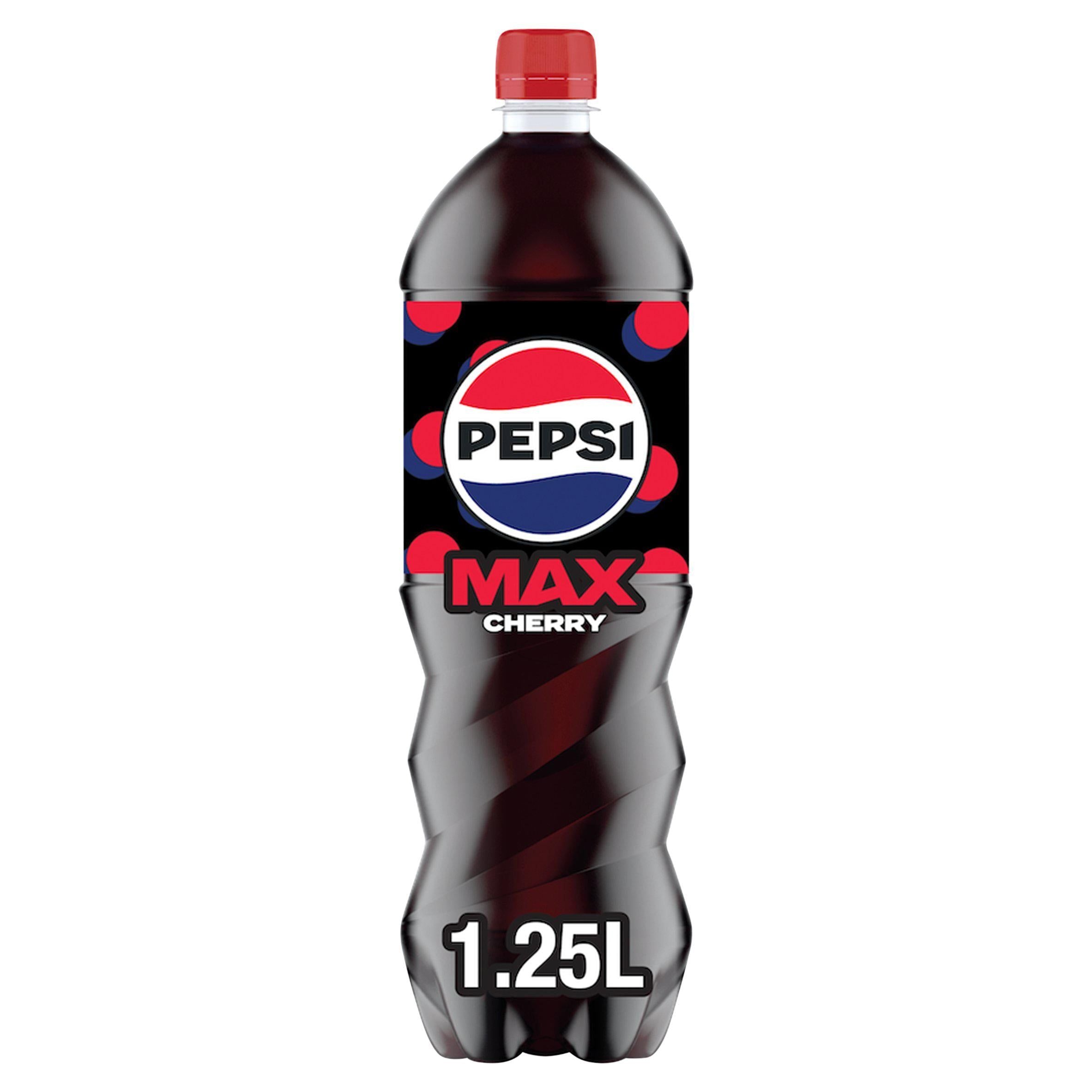 Pepsi Max Cherry No Sugar Cola üveg 1.25L