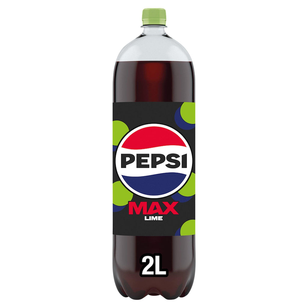 Pepsi Max Lime No Sugar Cola Flaske 2L