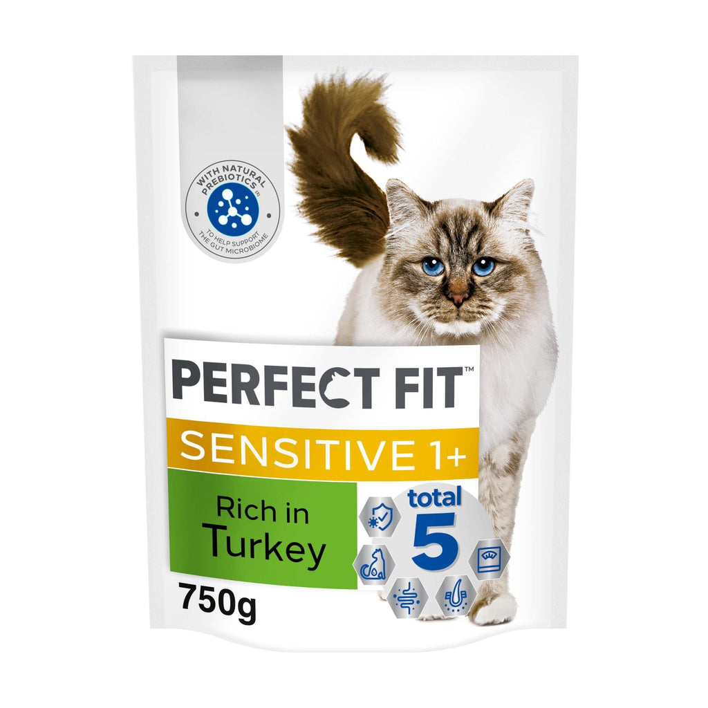 Perfect Fit Avansert ernæring Sensitive Voksen Tørr Kattemat Kalkun 750g