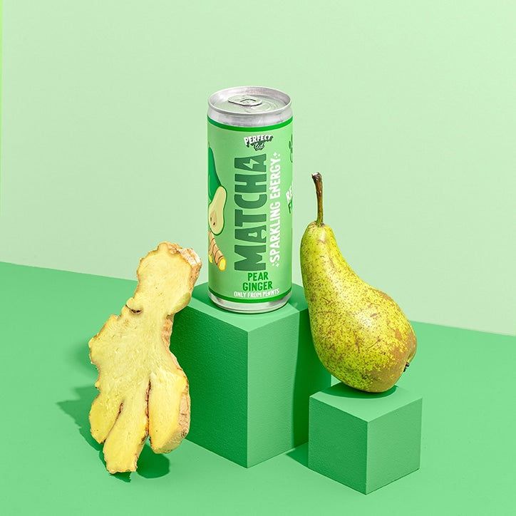 PerfectTed Matcha Pear Ginger Energy Drink 250ml