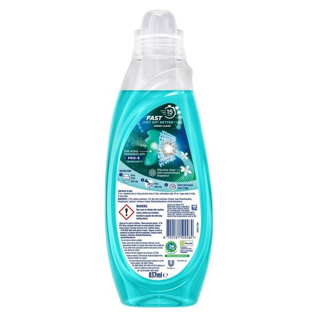 Persil Wonder Wash Speed Clean Non Bio Laundry Detergent 31 Wash   837ml