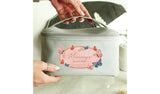 Personlig melding Butterfly Make Up Bag - Grå