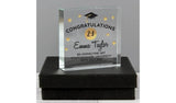 Personalised Message Graduation Crystal Token Ornament