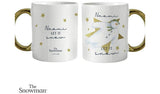 Personlig melding Let It Snow Gold Handed Mug