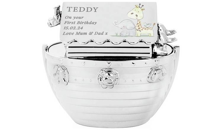 Personlig melding Noahs Ark Animal Print Metal Pengeboks