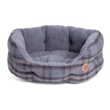 Petface Grey Tweed Oval מיטת חיות מחמד בינונית