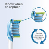 Philips Sonicare Brush Heads  Premium Plaque Defence RFID (Black)   4 per pack