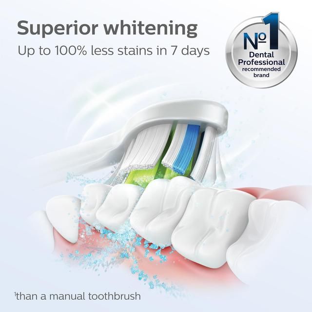 Philips Sonicare Optimal White Toothbrush Heads Black   4 per pack