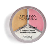 Physicians Formula Mineral Wear 3 az 1-ben fixáló púderkészlet/Bright/Bake 19.5g