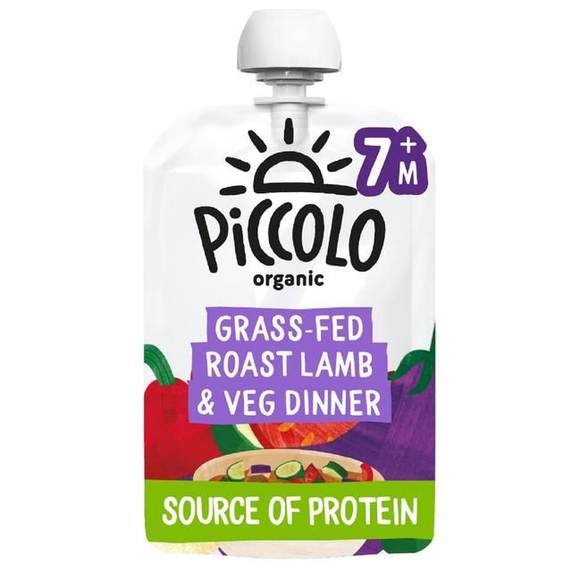 Piccolo Roast Lamb Dinner &amp;amp; Vegetables Organic Pouch 7 mths+   130g