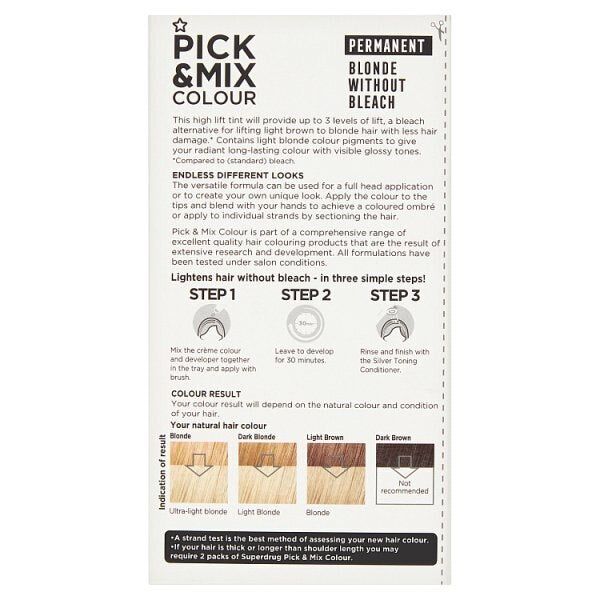 Pick &amp;amp; Mix Permanent Blonde Without Bleach