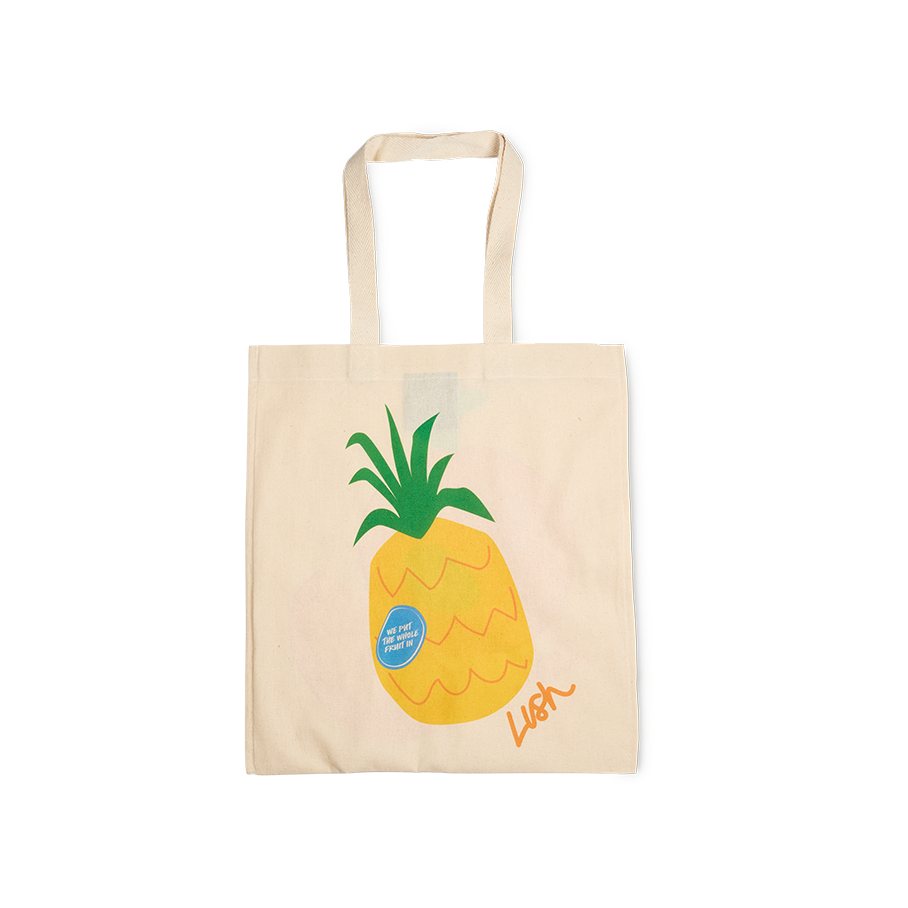 Lush pineapple tote bag 40cm x 35.5cm - British product