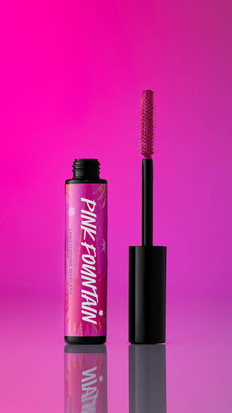 Lush Pink Fountain volumising mascara, imported from the UK