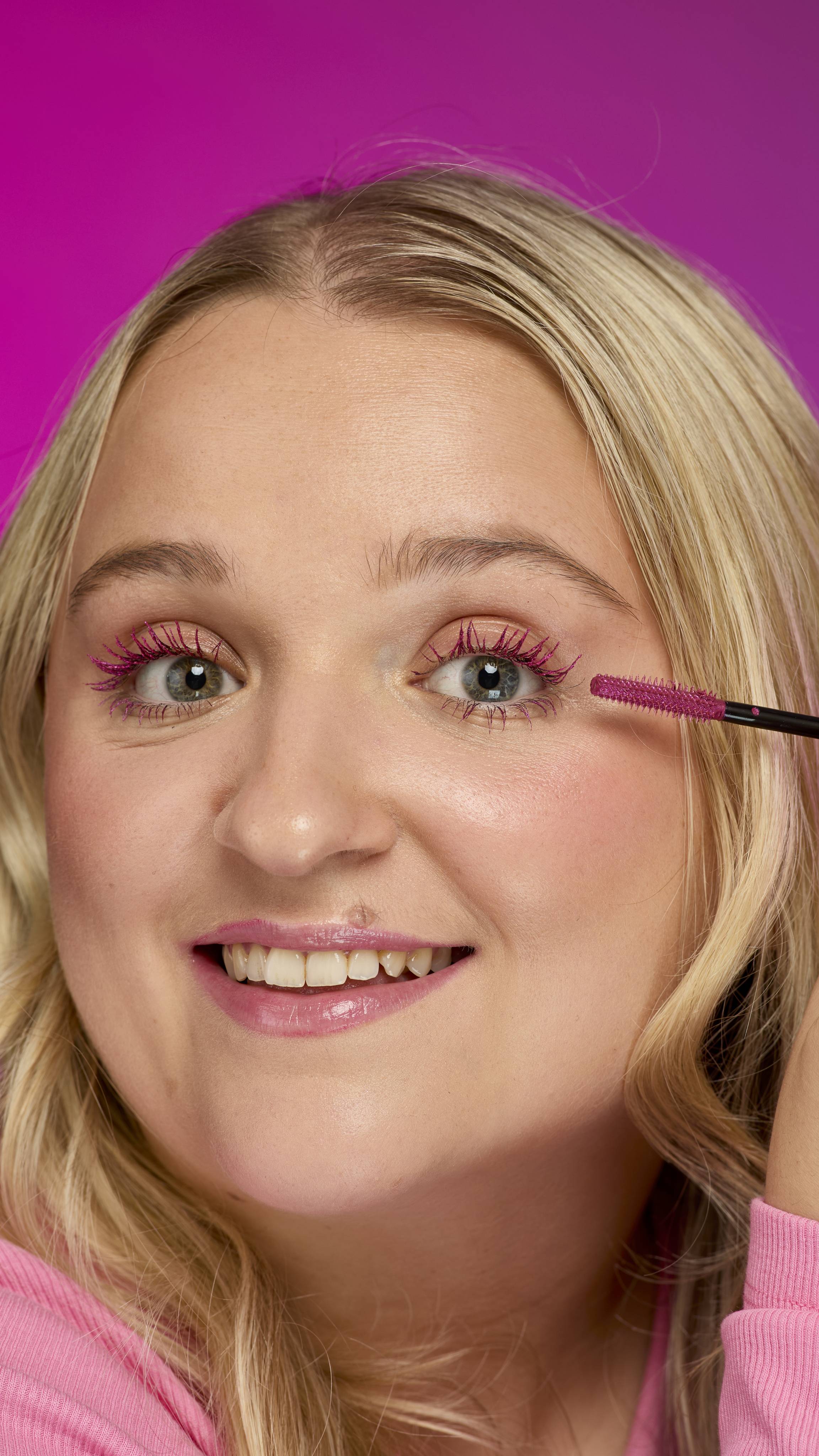 Lush Pink Fountain volumising mascara, imported from the UK