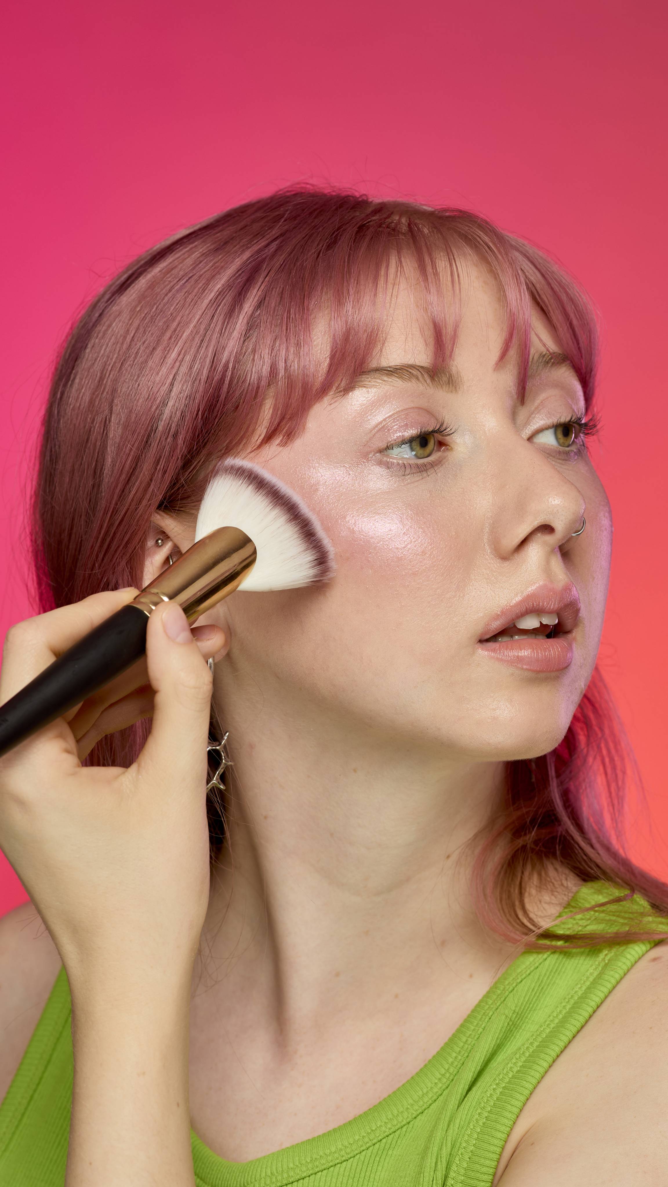 Lush Pink Glow Stick highlighter in sheer baby pink, UK version