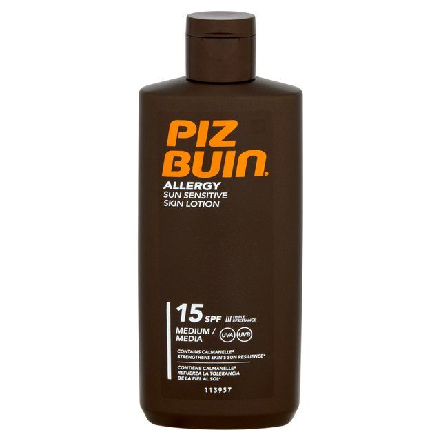 Piz Buin Allergy Sensitive SPF 15 Sun Lotion   200ml