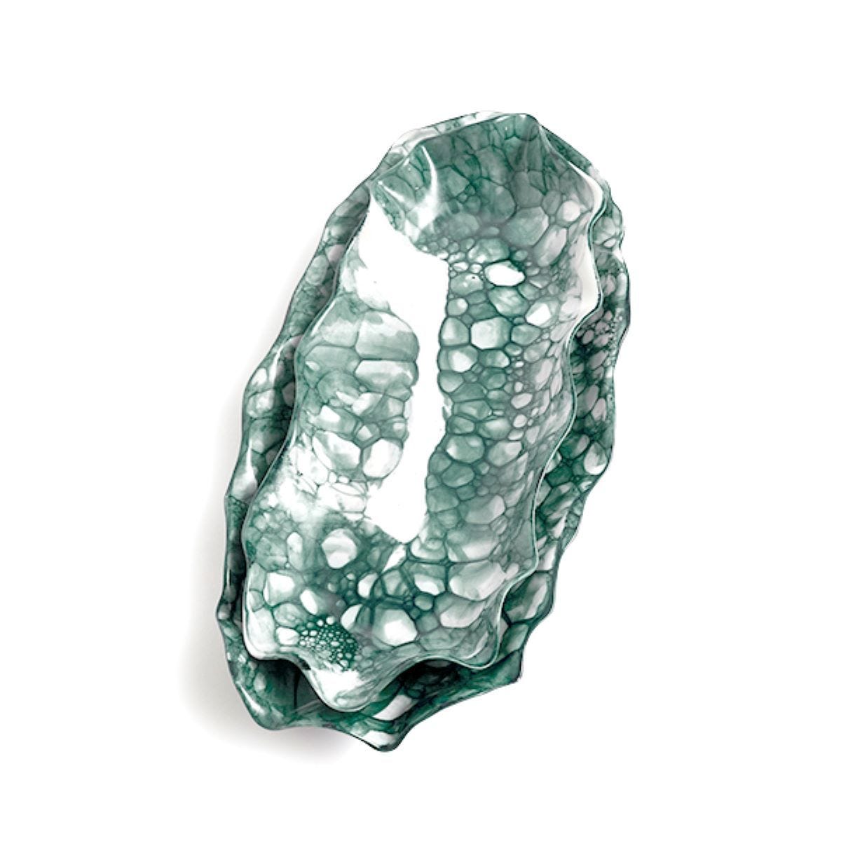 DB Ceramic teal flow serving platter large, imported from the UK