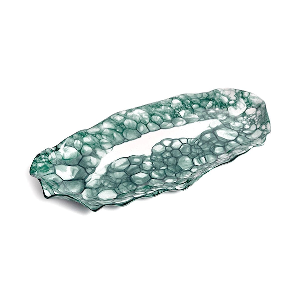 DB Ceramic teal flow serving platter large, imported from the UK