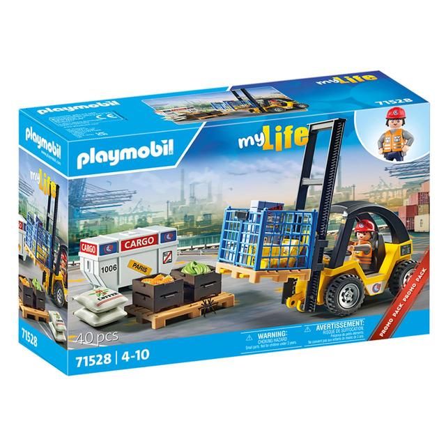 PLAYMOBIL 71528 My Life targonca rakomány promóciós csomaggal