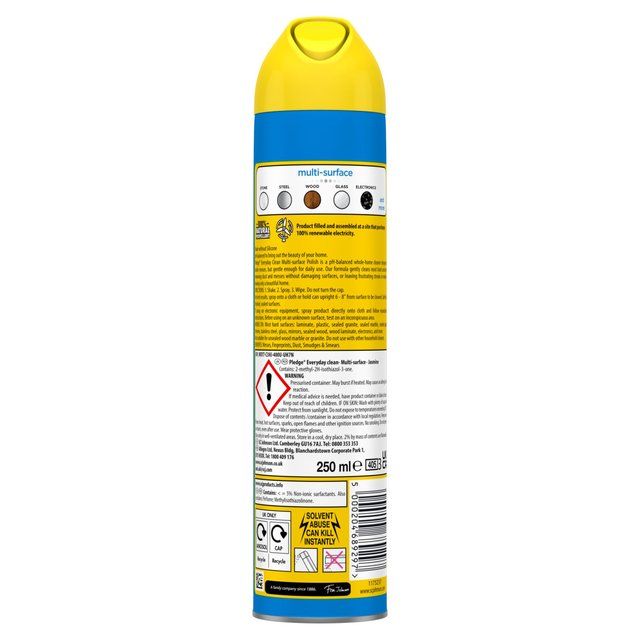 Pledge Clean It Multisurface Polish Cleaner Jasmine   250ml