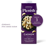 Plenish Organic Cashew Unsweetened Drink Long Life   1L