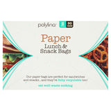Polylina 30 Small Paper Lunch &amp;amp; Snack Bags