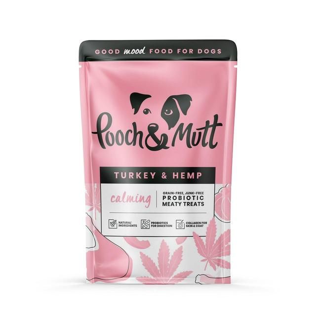 Pooch &amp; Mutt pulyka és kender nyugtató húsos kutyacsemege 120g
