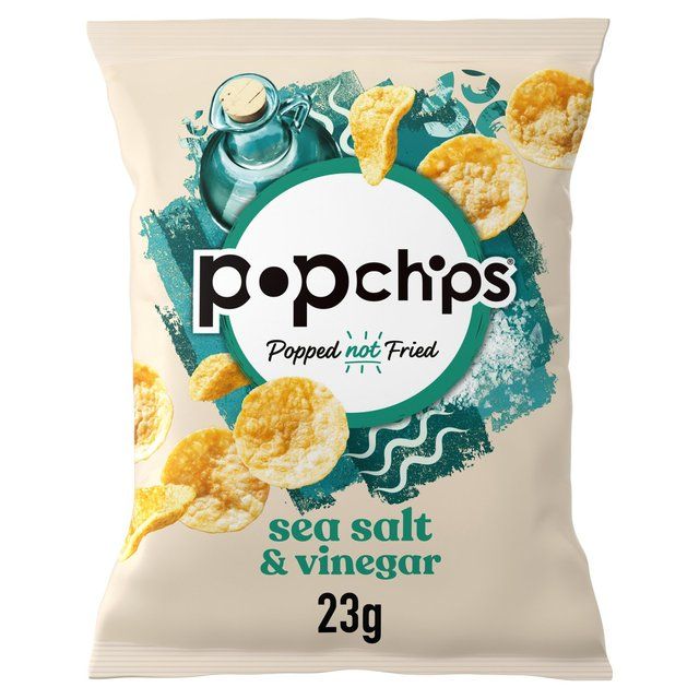 popchips Sea Salt &amp;amp; Vinegar Crisps   23g