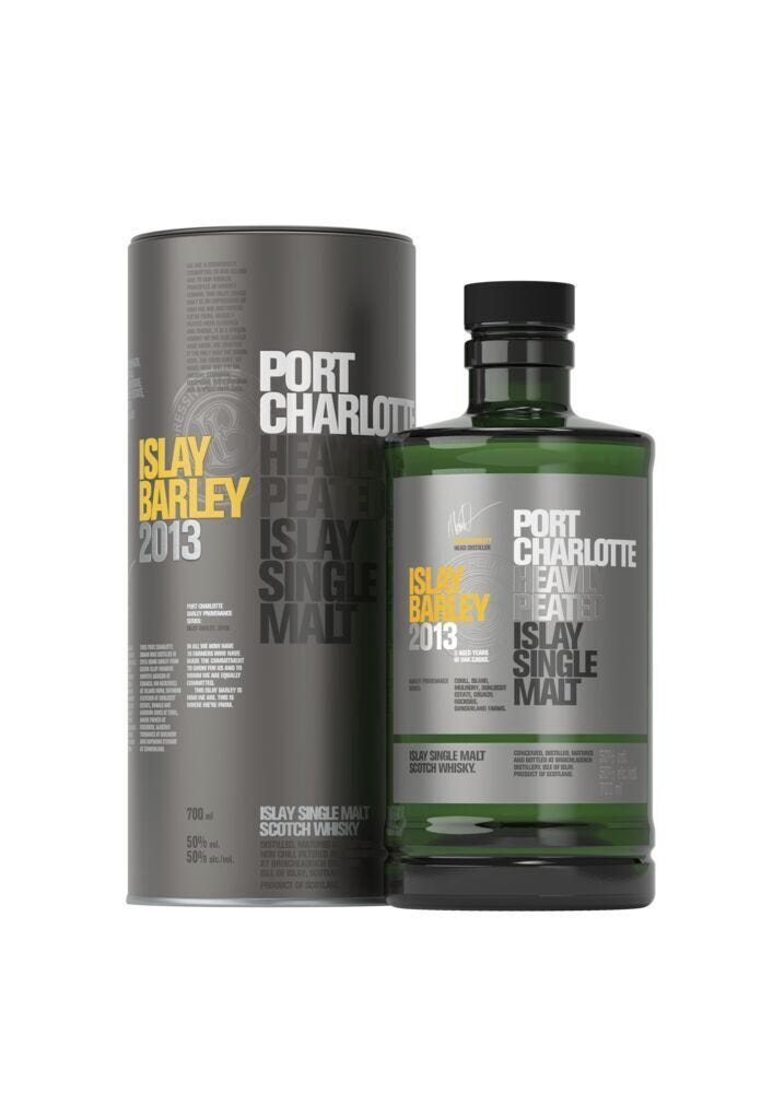Bruichladdich Port Charlotte Islay Barley whisky 70cl, imported from the UK