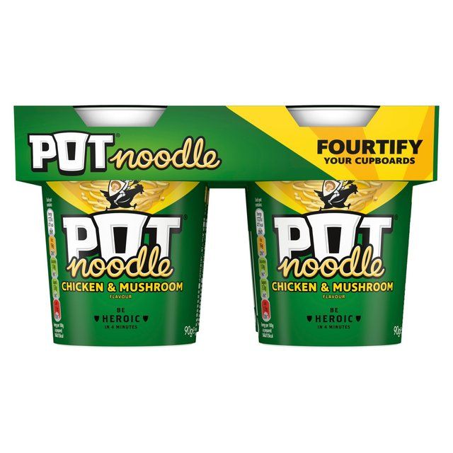Pot Noodle 4 Pack Chicken &amp;amp; Mushroom   360g