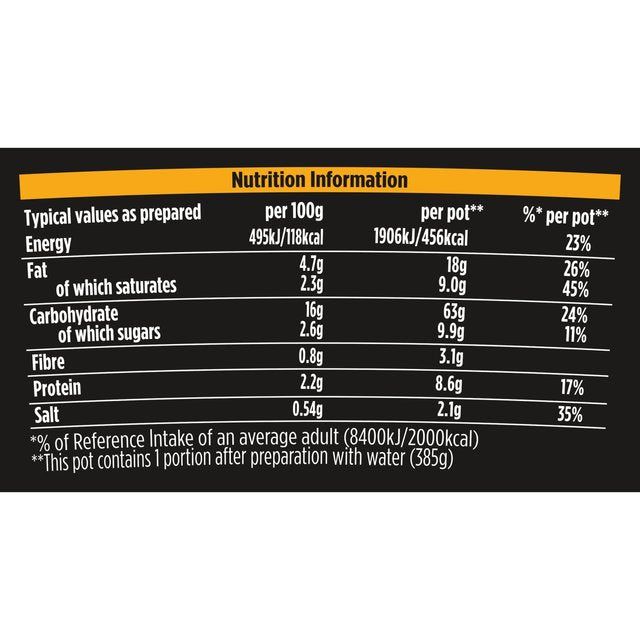Pot Noodle Fusions Katsu Curry Instant Snack Noodle   100g